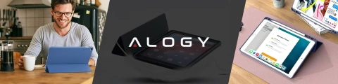 Etui do Apple iPad 10.2 9 gen 8/7 2021/2020/2019 Smart Pencil Case Alogy TPU obudowa na tablet Niebieskie + Szkło
