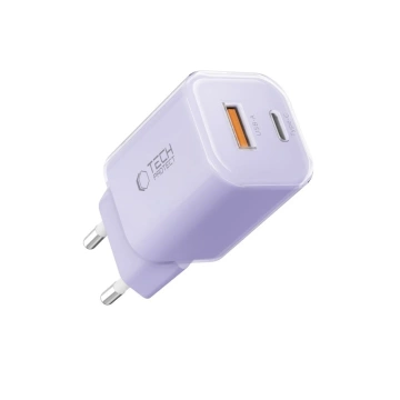 Ładowarka Sieciowa 2xUSB Tech-Protect NCM33 33W PD QC3.0 Fioletowa