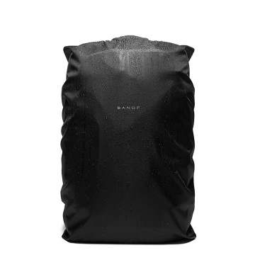 Plecak wodoodporny Bange na laptopa 15.6" miejski podróżny rozszerzalny 55 x 35 x 21-27 cm do samolotu męski damski + kłódka szyfr kompas zaczep na butelkę Czarny