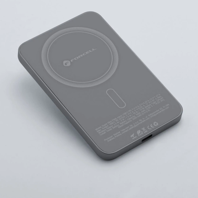 Powerbank MagSafe Forcell F-Energy F5K8 5000mAh 15W Tytanowy
