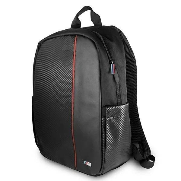 BMW Rucksack BMBPCO15CAPRBK 16" schwarz/schwarz Carbon Red Stripe