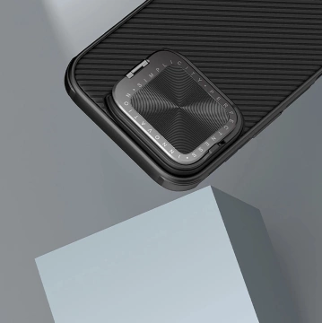Etui do iPhone 16 Pro Max Nillkin CamShield Prop z podstawką Czarne