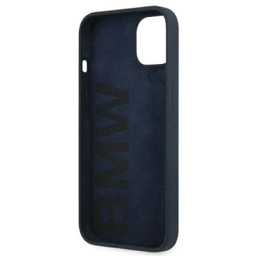 Etui na telefon BMW BMHCP13SSILNA do Apple iPhone 13 Mini 5,4" granatowy/navy hardcase Silicone Signature