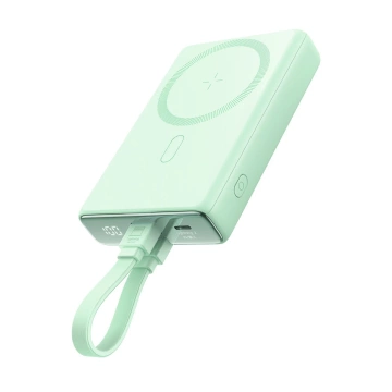 Powerbank 10000mAh Joyroom JR-PBM01 20W MagSafe mit Ständer grün