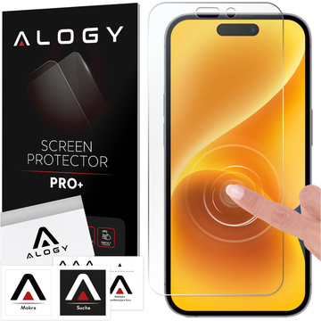 Hybridglas für Apple iPhone 14 Pro Display Alogy Flexi Glass 9H Case Friendly Flachbildschirm