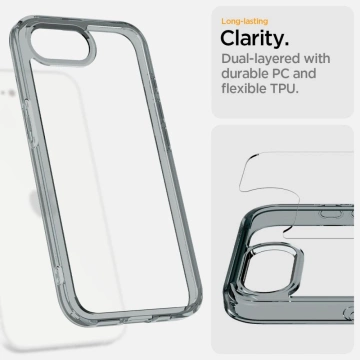 Etui Spigen Ultra Hybrid do iPhone 16E Space Crystal TPU+PC Przezroczyste