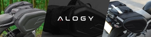 Sakwa Motocyklowa 38–58L – Torba, Kufry boczne, Sakwa na Tylne Siedzenie, Wodoodporna, Twardy Materiał, Regulowana na Motocykl – Alogy RoadPack™ Czarna