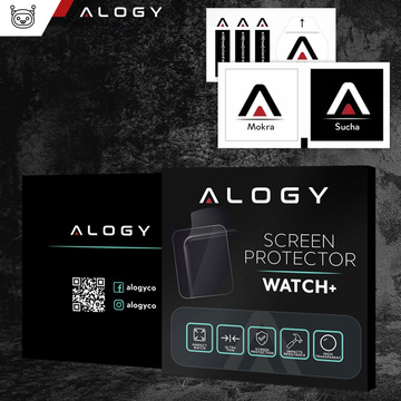 2x Szkło Hartowane do Garmin Instinct 2 / Tactical ochronne na smartwatch Alogy Screen Protector Watch+