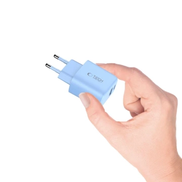 Ładowarka Sieciowa 2xUSB Tech-Protect NCA30 30W PD QC3.0 Niebieska