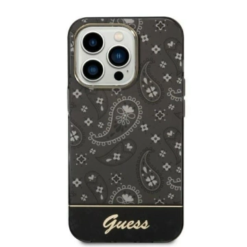 Etui Guess GUHCP14LHGBNHK für Apple iPhone 14 Pro 6,1" Czarny/Black Hardcase Bandana Paisley