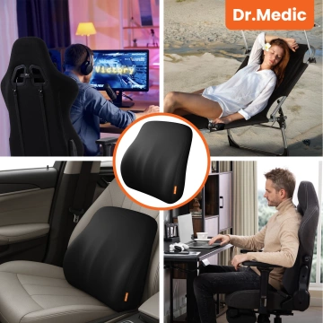 DR.MEDIC LumbarGuard™ Auto-Rückenkissen Ergonomisches Lendenkissen für Autositze für Fahrer und Beifahrer