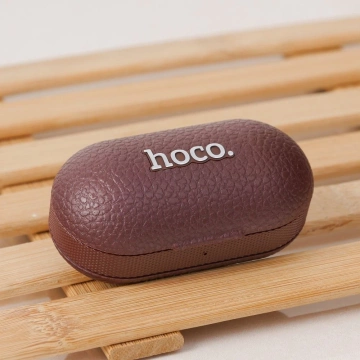 HOCO TWS EQ19 Kabellose Bluetooth-Kopfhörer, Ladehülle, Braun