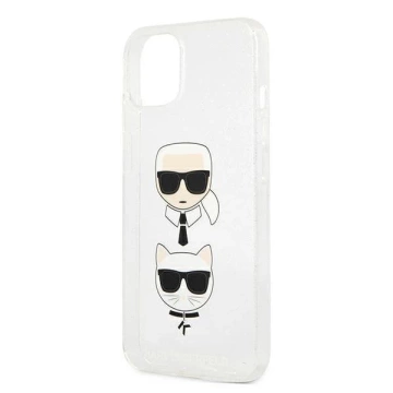 Karl Lagerfeld KLHCP13SKCTUGLS iPhone 13 mini 5,4" srebrny/silver Hardcase Glitter Karl`s