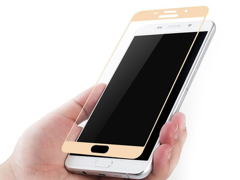 Szkło hartowane cały ekran Samsung Galaxy A5 2016 Różowe