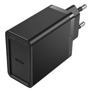Ładowarka Sieciowa Vention FAIB0-EU USB-C 30W PD3.0 QC4.0 Czarna
