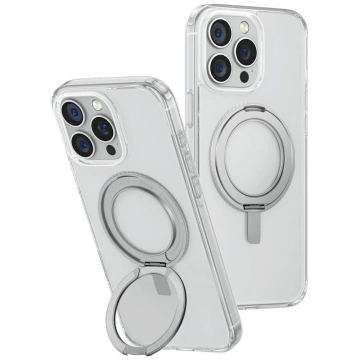 Etui UNIQ Swivix 360 Drehbarer Ständer Transparent für iPhone 16 Pro Max