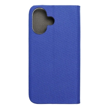 Etui Kabura SENSITIVE Book do iPhone 16 Niebieski z Podstawką 360