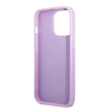 Etui Guess GUHCP13LPS4MU do Apple iPhone 13 Pro / 13 6,1" purpurowy/purple hardcase Saffiano 4G Small Metal Logo