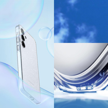 Etui do Samsung Galaxy A55 5G Spigen Liquid Crystal Glitter Case obudowa plecki Brokat przezroczyste + Szkło