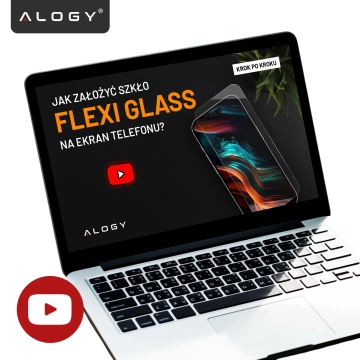 Hybridglas für Realme 11 Pro 5G / Pro Plus Displayschutzfolie Alogy Flexi Glass 9H Hüllenfreundlicher flacher Displayschutz