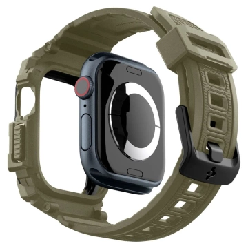 Hülle mit Armband für Apple Watch 10 (46 mm) Vintage Khaki Spigen Rugged Armor Pro