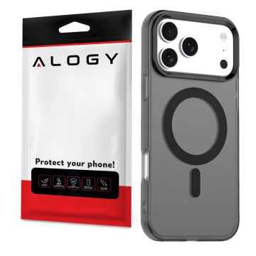 Apple iPhone 17 Pro Max Hülle – Matte MagSafe-Abdeckung mit Linsenschutz, schlank und kratzfest, perfekte Passform – Alogy Skinny MatteCase™ Schwarz
