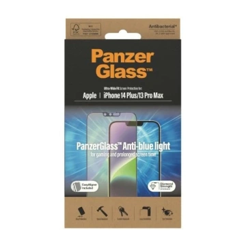 Szkło PanzerGlass Ultra-Wide Fit für iPhone 14 Plus / 13 Pro Max 6,7" Displayschutz Antibakteriell Easy Aligner Inklusive Anti-Blaulicht 2793