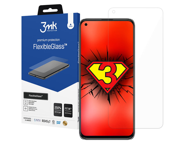 3mk Flexible Glass 7H Hybridglas für Xiaomi Mi 11 Lite 4G / 5G