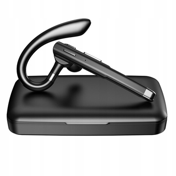 Zestaw słuchawkowy bezprzewodowy słuchawka Bluetooth 5.0 z powerbankiem do rozmów dla kierowcy czarny