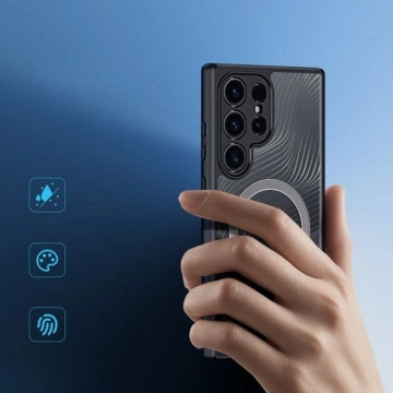 DUX DUCIS Aimo Mag Hülle – Panzerhülle kompatibel mit MagSafe für Samsung Galaxy S24 Ultra schwarz