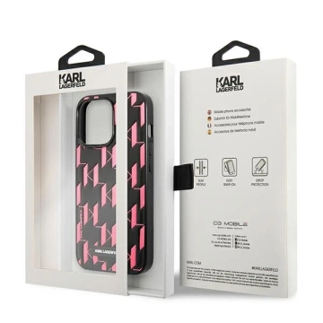 Etui Karl Lagerfeld KLHCP13LMNMP1P do iPhone 13 Pro / 13 6,1" hardcase Monogram Plaque