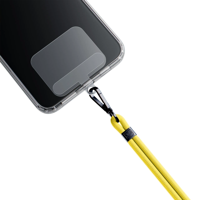 Universelles Smartphone-Lanyard 3mk EasyClip Gelb (schwarz)