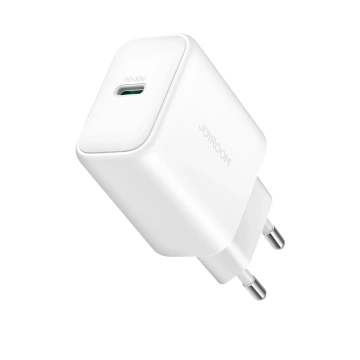 Joyroom USB-C PD 30 W QC SFC Netzwerk-Ladegerät – weißes USB-C-Kabel 1 m