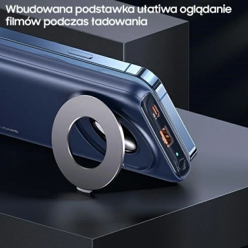 USAMS Powerbank PB62 10000mAh 20W QC3.0 PD Magnetic Wireless Fast Charge nebieski/blau 10KCD17104 (US-CD171)
