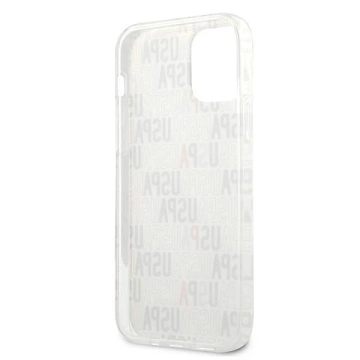 iPhone 12 mini 5,4"-Handyhülle aus der US Polo Logo Mania Collection Weiss weiss