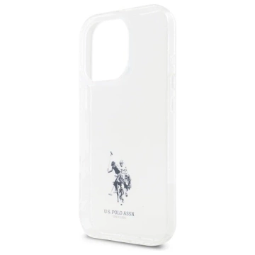 Etui do iPhone 15 Pro Max US Polo IML Double Horse Przezroczyste