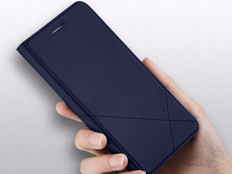 Flip Wallet Alogy Ledertasche für Apple iPhone 11 Navy