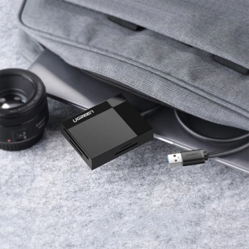 UGREEN USB 3.0 SD / Micro SD / CF / MS Speicherkartenleser schwarz (30231)
