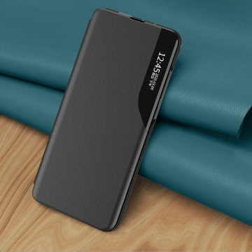 Etui Eco Leather View Case do Samsung Galaxy S23 Ultra z klapką podstawka niebieskie
