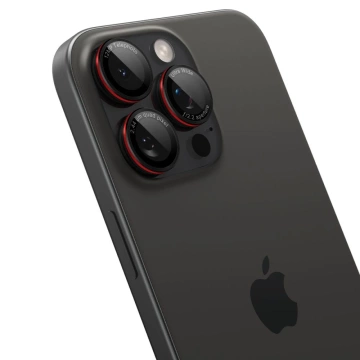 Spigen Optik Pro L-Series Glas.Tr „Ez Fit“ Kameraschutz 2er-Pack für iPhone 14 Pro / Pro Max / 15 Pro / Pro Max / 16 Pro / 16 Pro Max Schwarz