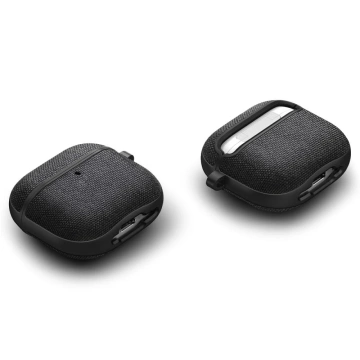 Apple AirPods 4 Hülle Spigen Urban Fit Schwarzer Karabiner