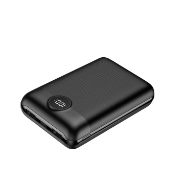 Powerbank Externer Akku (POWER BANK) VEGER S20 - 20.000 mAh LCD Quick Charge PD 22,5 W schwarz (W2053)