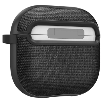 Apple AirPods 4 Hülle Spigen Urban Fit Schwarzer Karabiner