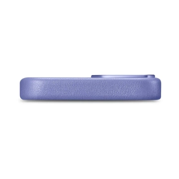 Etui na telefon iCarer Case Leather z naturalnej skóry do iPhone 14 Plus jasnofioletowy (kompatybilne z MagSafe) 