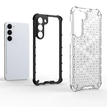 Etui Honeycomb do Samsung Galaxy S23+ Plus pancerny hybrydowy pokrowiec czarne