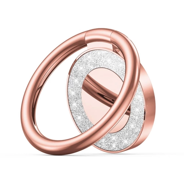 Magnetischer Telefonring Glitter Rose