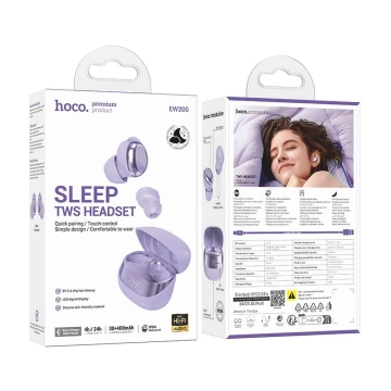 Hoco EW200 TWS Kabellose Bluetooth-Kopfhörer - Lila