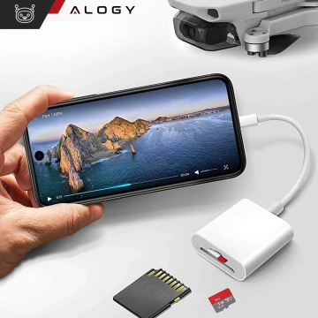 Alogy SD-Micro-Kartenleser für iPhone USB-C-Adapter