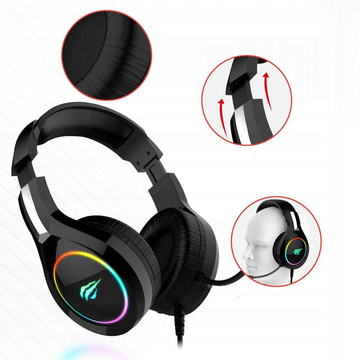 Havit GAMENOTE H2232D RGB USB 3,5 mm Gaming-Kopfhörer