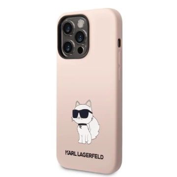 Karl Lagerfeld Case KLHCP14XSNCHBCP für iPhone 14 Pro Max 6.7" Hardcase Silikon Choupette pink/pink